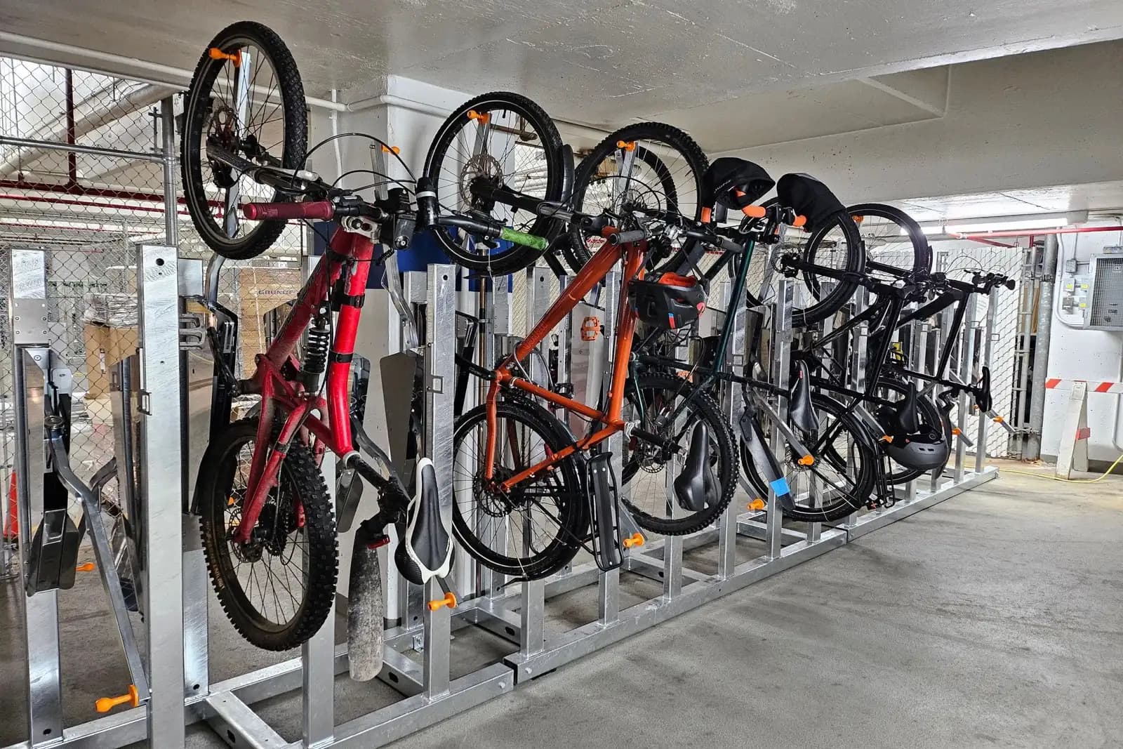 Vertical Bike Racks in Kitchener